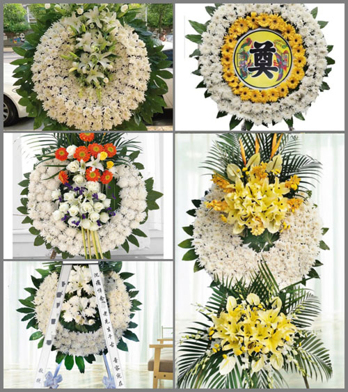 湖北孝感市应城市田店镇鸭港村花圈速递